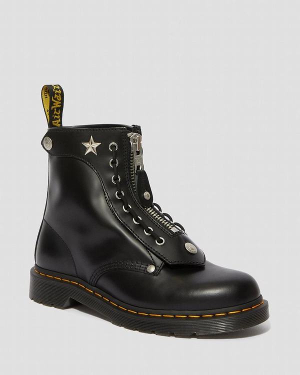 Dr Martens Dámské Kotníkové Boty Schott 1460 Černé, CZ-718062